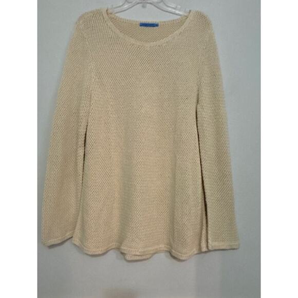J. McLaughlin Donna Sweater XL Linen Cotton Lightweight Coastal Minimalist New - Picture 3 of 9